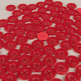 Botón Costura Rojo 17mm - Ribes y Casals