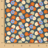 Popelín Algodón Flores Tera - Ribes y Casals