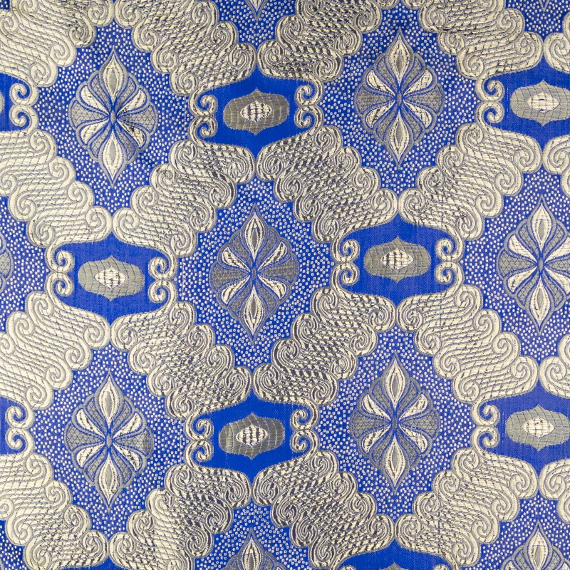 Brocado Fantasía Armadura Azul - Ribes y Casals