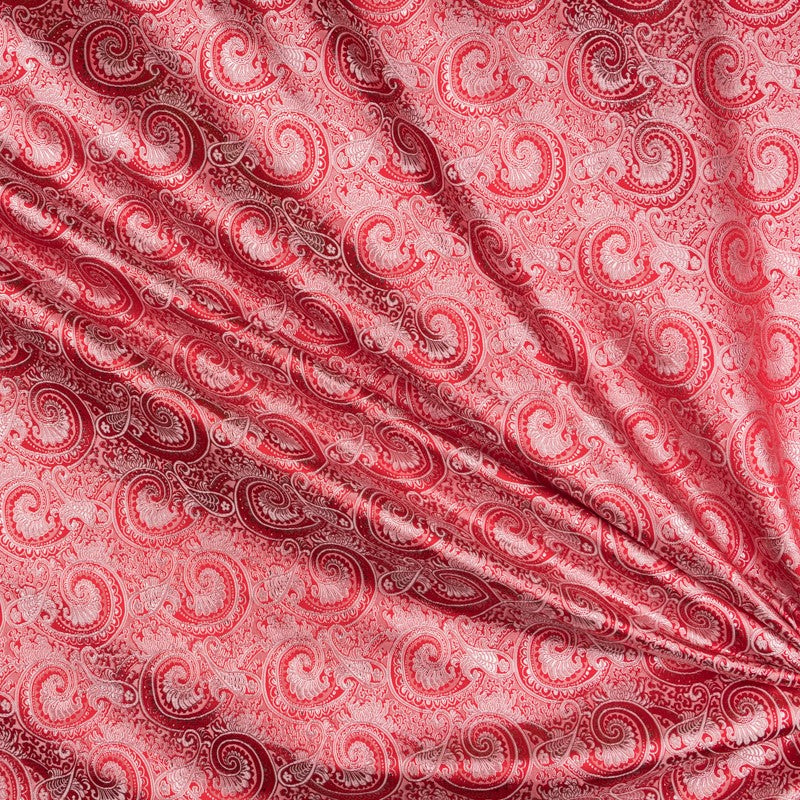 Brocado Fantasía Cachemir Rojo - Ribes y Casals