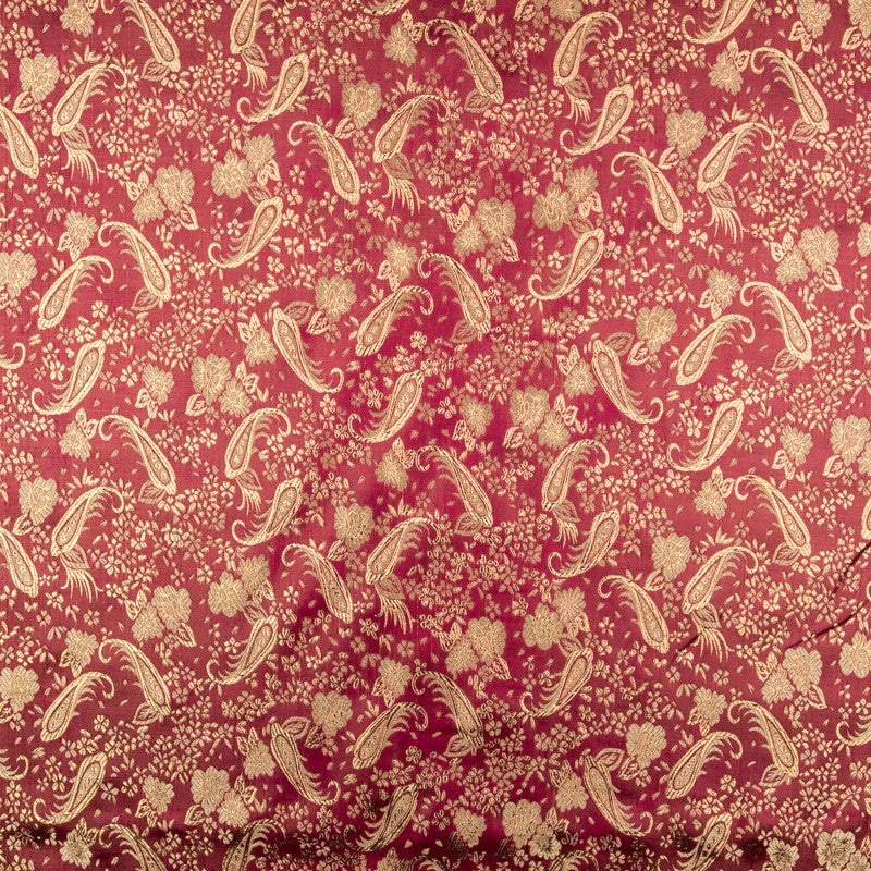 Brocado Fantasía Cachemir Vino - Ribes y Casals