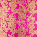 Brocado Fantasía Flor Fucsia - Ribes y Casals