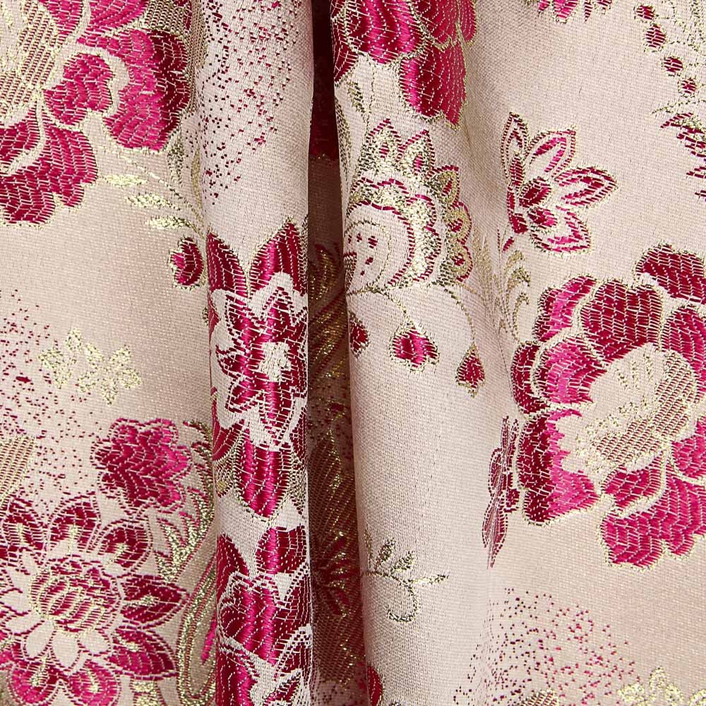 Brocado Lurex Floral Fucsia - Ribes y Casals