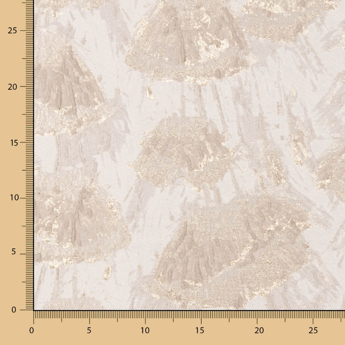 Brocado  Flor Amapola Oro - Ribes y Casals