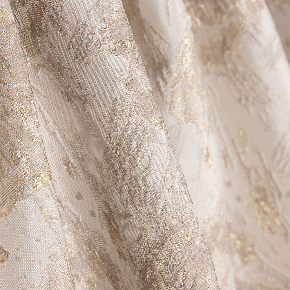 Brocado  Flor Amapola Oro - Ribes y Casals