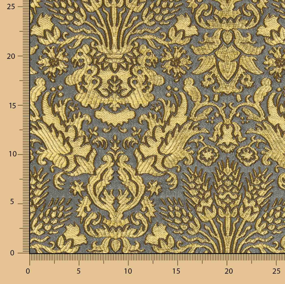 Brocado Cofrade Gris - Ribes y Casals