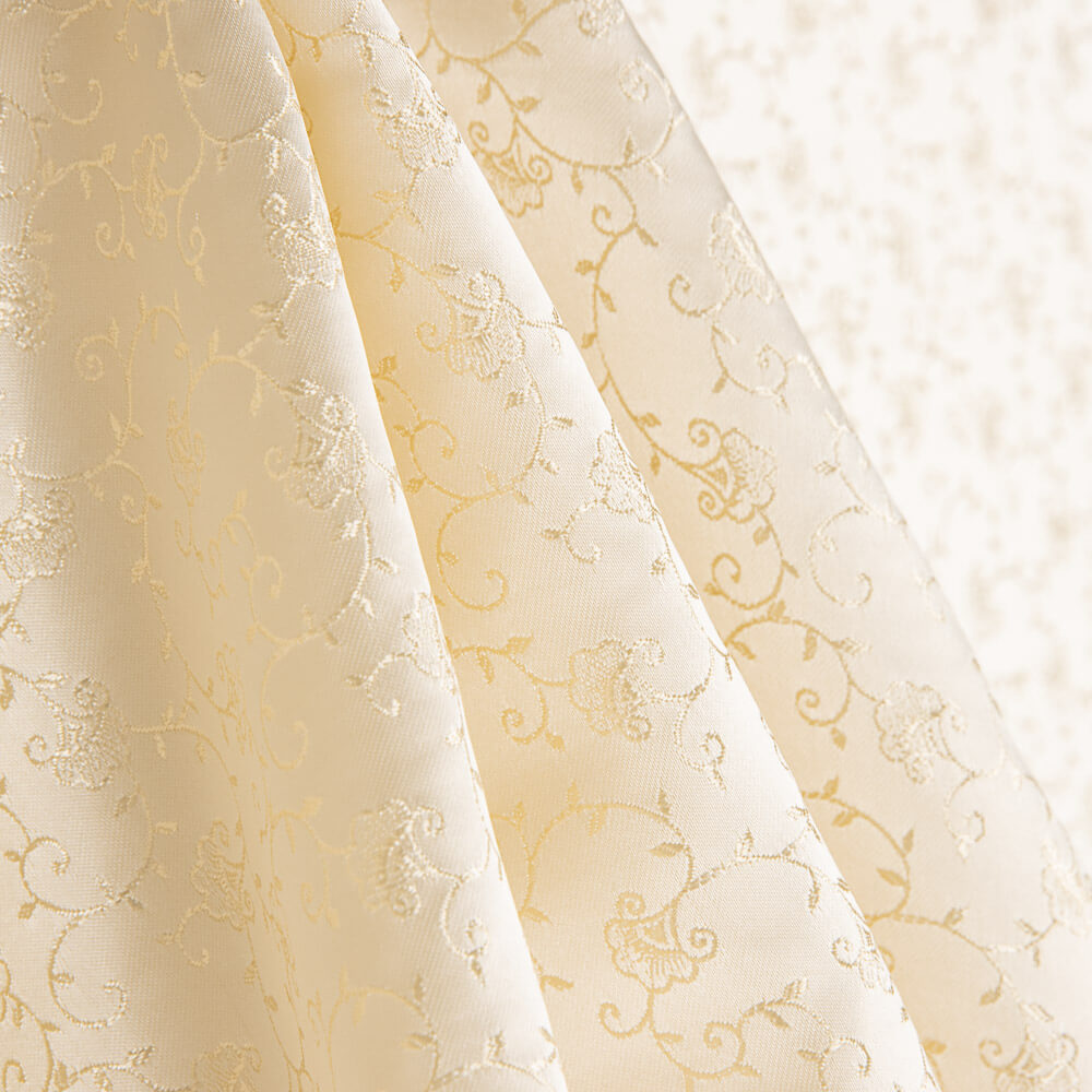 Brocado Flor Enredadera Oro - Ribes y Casals