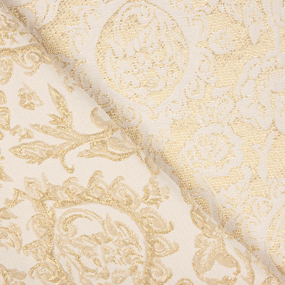 Brocado Geométrico Dorado - Ribes y Casals