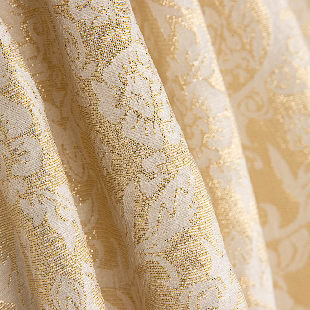 Brocado Geométrico Dorado - Ribes y Casals