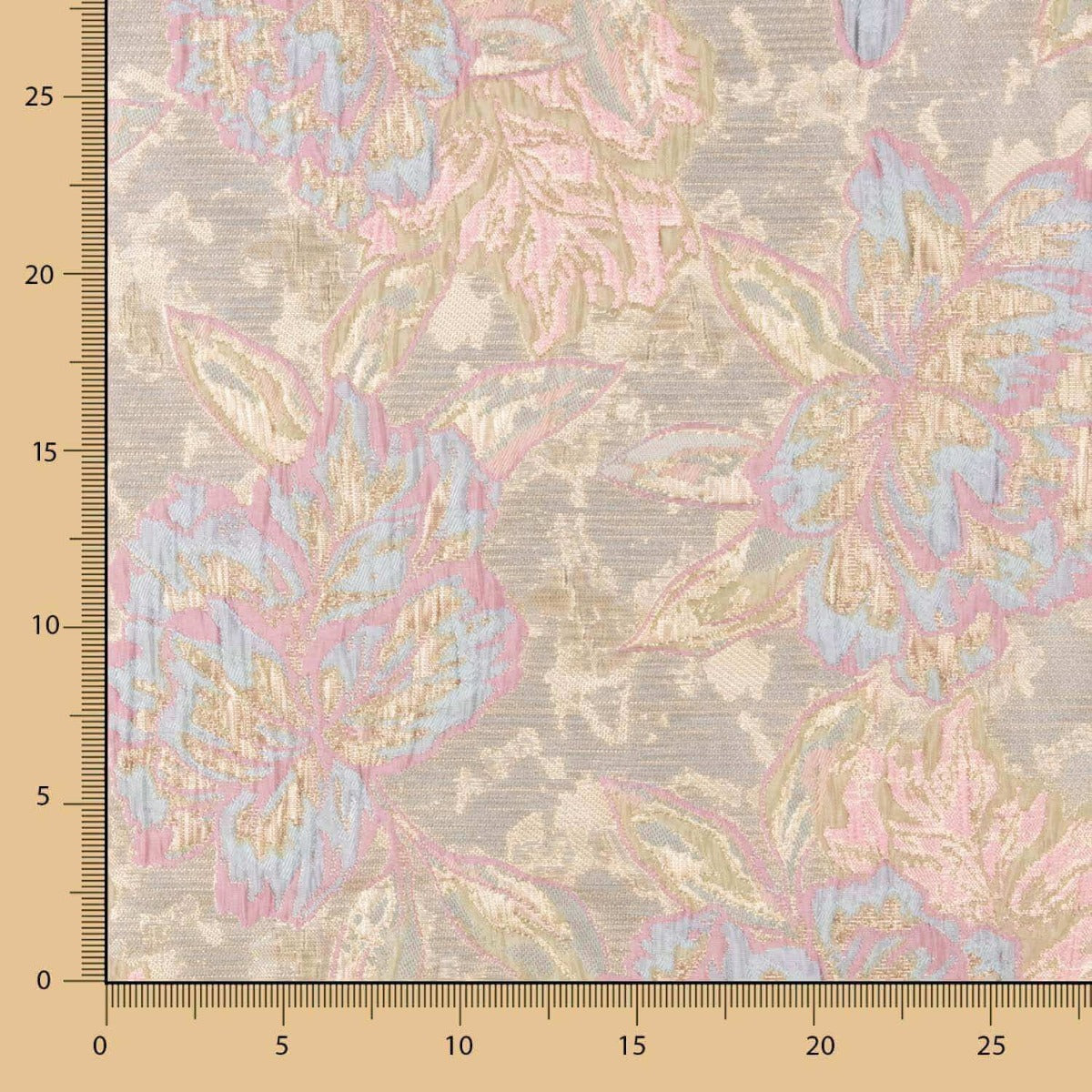 Brocado Lamé Rosa Beige - Ribes y Casals