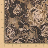 Brocado Flor Marrón Chocolate - Ribes y Casals