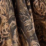 Brocado Flor Marrón Chocolate - Ribes y Casals