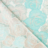 Brocado Flor Verde Agua - Ribes y Casals