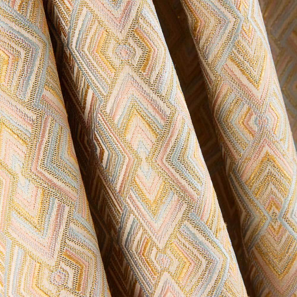 Brocado Geométrico Verde Claro - Ribes y Casals