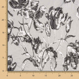 Brocado Flor Plata Negro - Ribes y Casals