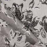 Brocado Flor Plata Negro - Ribes y Casals