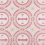 Brocado Lurex Cruz Fucsia - Ribes y Casals