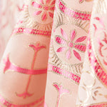 Brocado Lurex Cruz Fucsia - Ribes y Casals