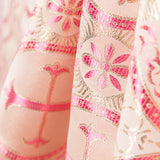 Brocado Lurex Cruz Fucsia - Ribes y Casals