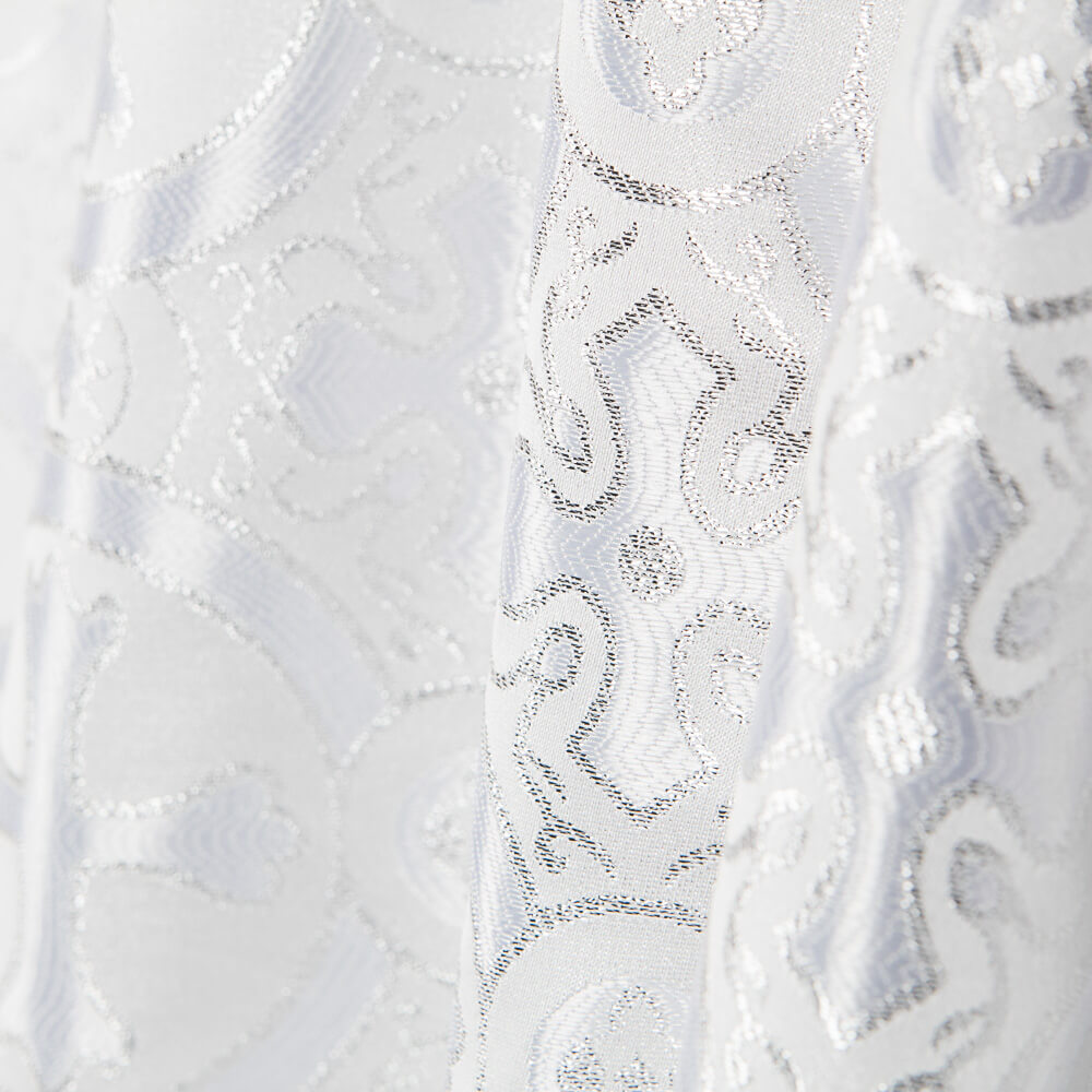 Brocado Lurex Cruz Plata - Ribes y Casals