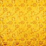 Brocado Lurex Flor Amarillo Rojo Dorado - Ribes y Casals