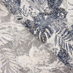 Brocado Hoja Tropical Azul - Ribes y Casals