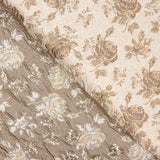 Retal Brocado Flor Inglesa Tostado 50x140 cm - Ribes y Casals