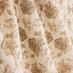 Retal Brocado Flor Inglesa Tostado 50x140 cm - Ribes y Casals