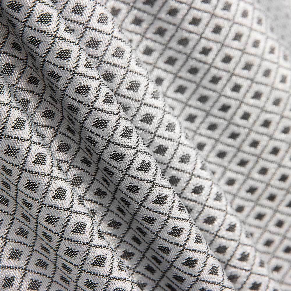 Brocado Geométrico Plata - Ribes y Casals