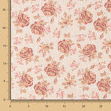 Brocado Flor Inglesa Grana - Ribes y Casals