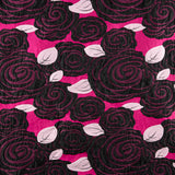 Brocado Rosas Negras Fucsia - Ribes y Casals