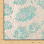 Brocado Flor Amapola Verde Agua - Ribes y Casals