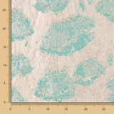 Brocado Flor Amapola Verde Agua - Ribes y Casals