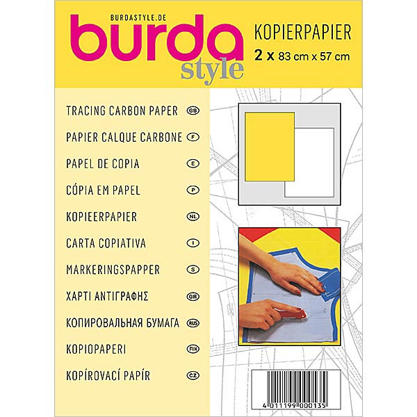 Papel Copiador Burda Amarillo y Blanco - Ribes y Casals