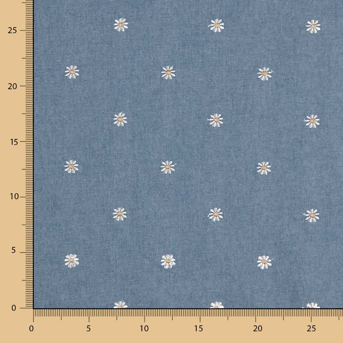 Camisa Denim Claro Margarita Bordado - Ribes y Casals