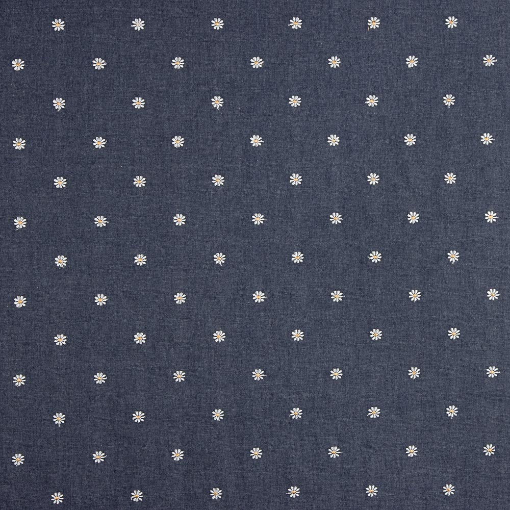 Camisa Denim Oscuro Margarita Bordado - Ribes y Casals