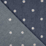 Camisa Denim Oscuro Margarita Bordado - Ribes y Casals