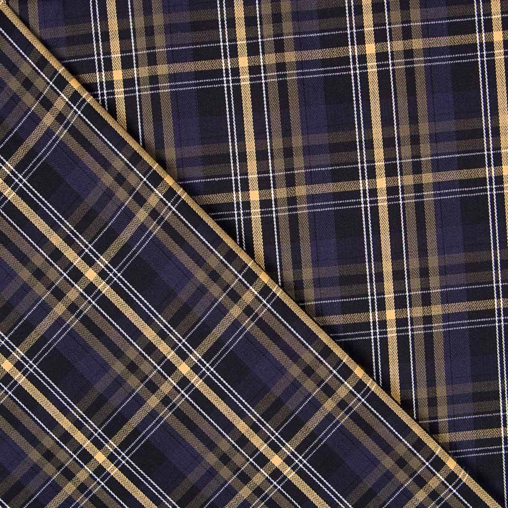 Camisería Mezcla Cuadros Azul Noche - Ribes y Casals