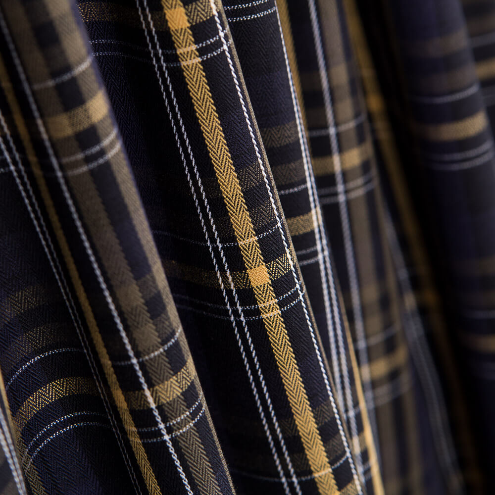 Camisería Mezcla Cuadros Azul Noche - Ribes y Casals