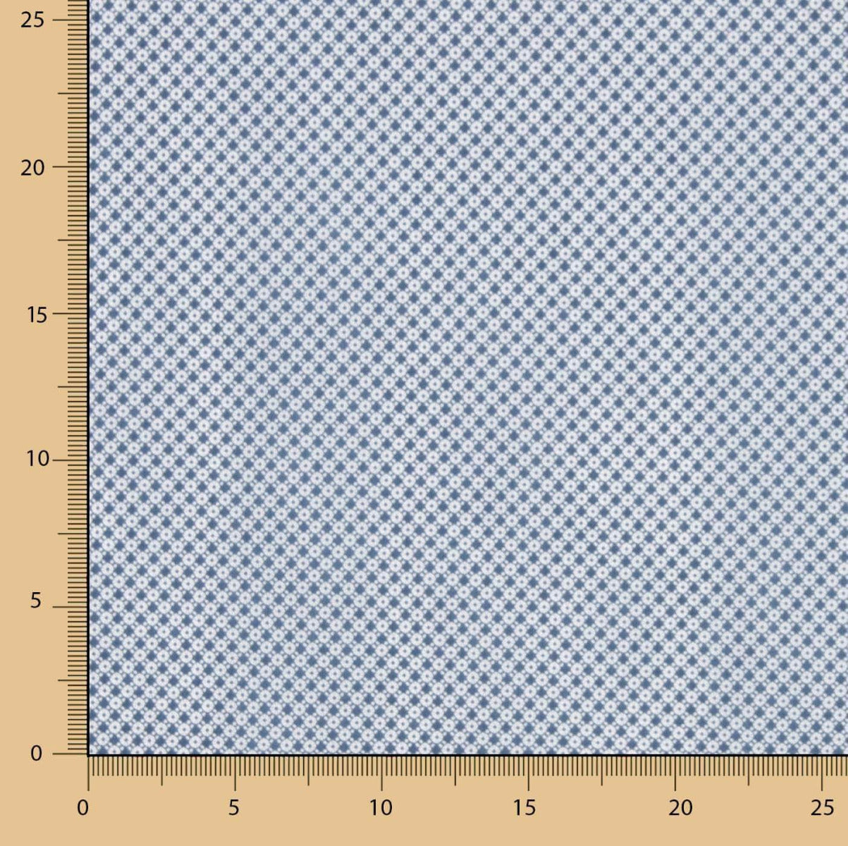 Camisería Algodón Mini Geométrico Azul - Ribes y Casals