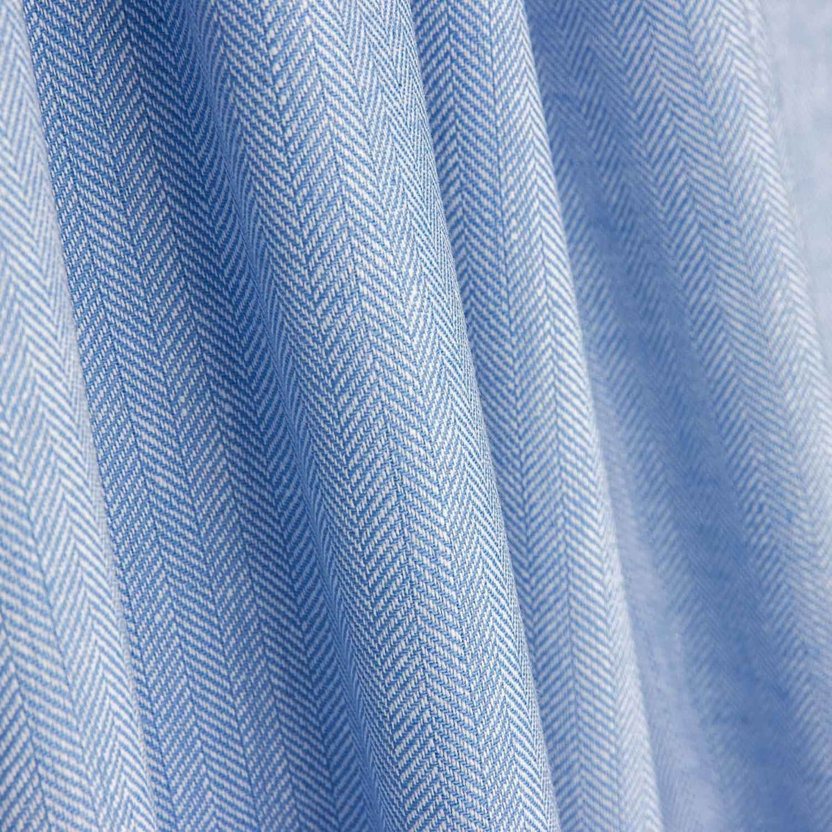 Chambray Algodón-Lino Espiga Azul Claro - Ribes y Casals