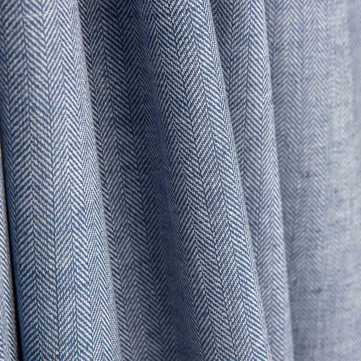 Chambray Algodón-Lino Espiga Azul - Ribes y Casals