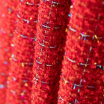 Tweed Lana Lurex Rojo - Ribes y Casals