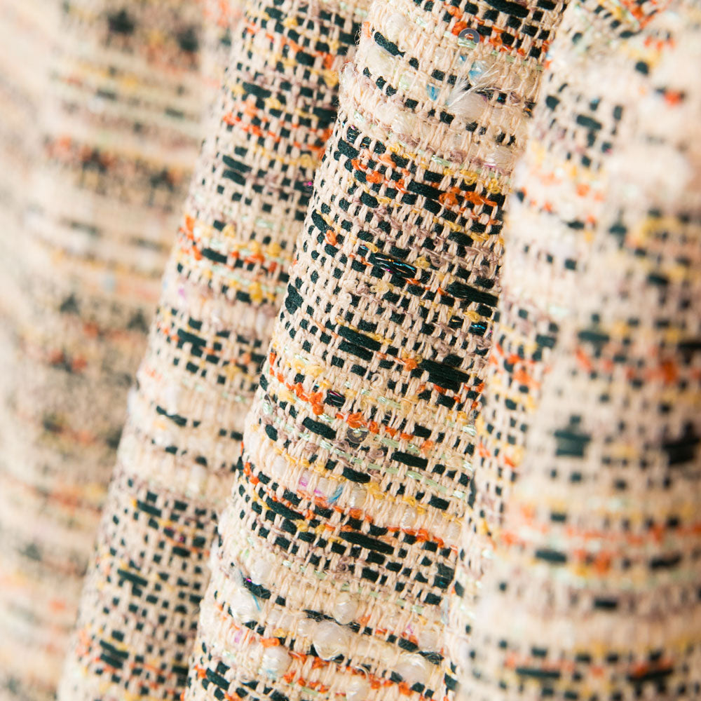 Tweed Listado Amarillo Lamé - Ribes y Casals