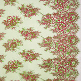 Encaje Chantilly Bicolor Verde-Fucsia - Ribes y Casals