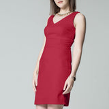 Charmeuse Spandex Rojo Rubí - Ribes y Casals