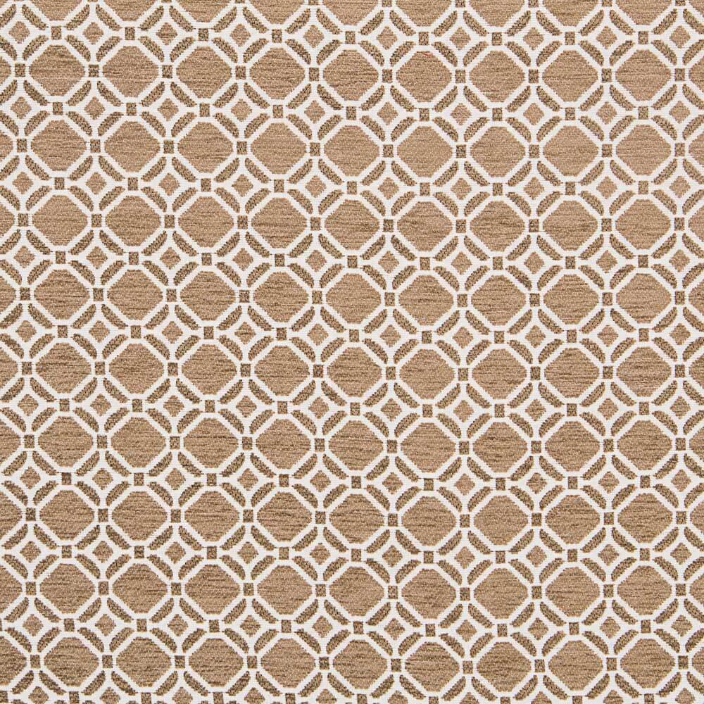 Chenilla Tapicería Geométrico Camel - Ribes y Casals