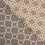 Chenilla Tapicería Geométrico Camel - Ribes y Casals