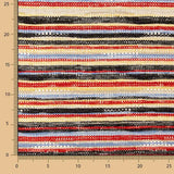 Chenilla Tapicería Rayada Roja - Ribes y Casals