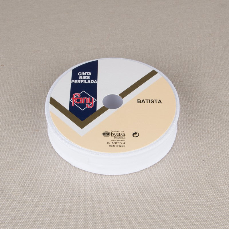 Cinta Bies Blanca 30mm - Ribes y Casals